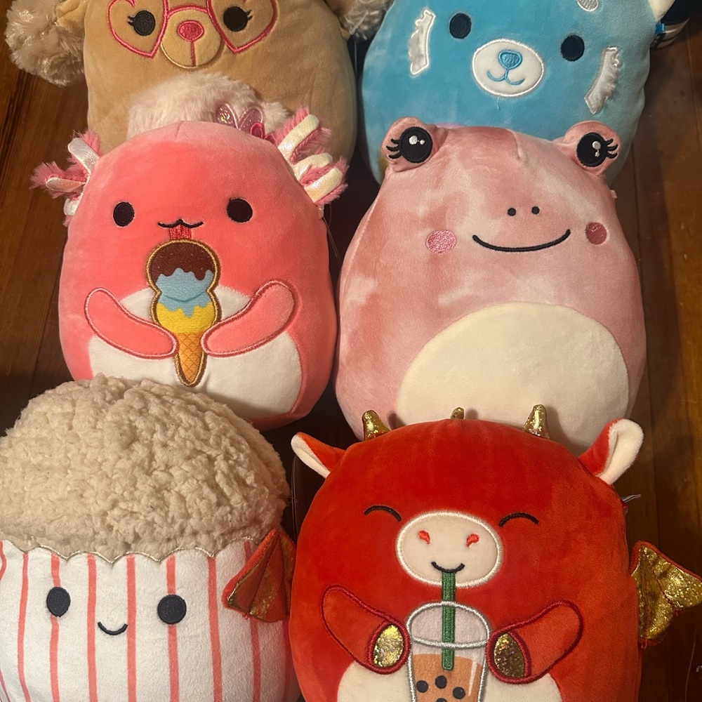 Squishmallows Dragon Axolotl Popcorn